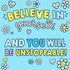 Positivity Magnet (thoughts and quips) Blue